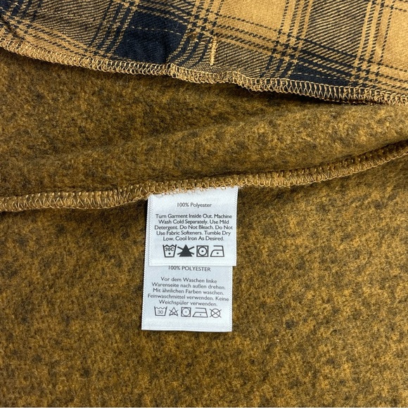 EDDIE BAUER Women's Zip Snap Closure Fleece Jacket Brown/Rust Color Size X-Small - Picture 7 of 9